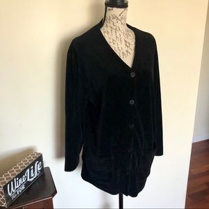 ❤️5/$25 Chaus Sport Button Down Velvet Cardigan